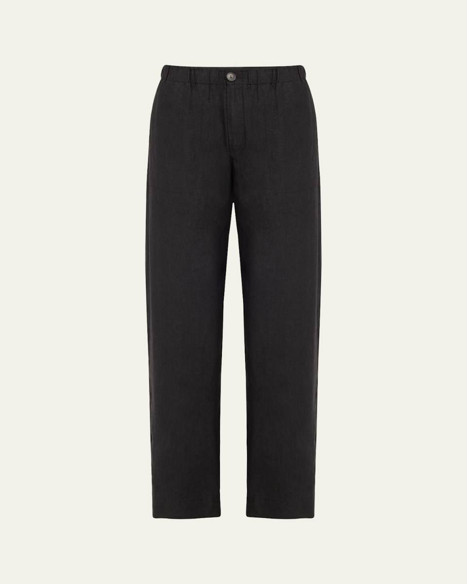 Hemp Wide-Leg Utility Pants